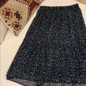 Floral medi skirt